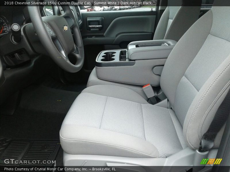 Summit White / Dark Ash/Jet Black 2018 Chevrolet Silverado 1500 Custom Double Cab