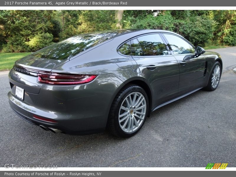 Agate Grey Metallic / Black/Bordeaux Red 2017 Porsche Panamera 4S