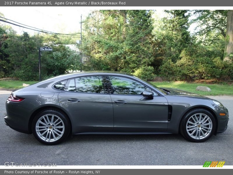 Agate Grey Metallic / Black/Bordeaux Red 2017 Porsche Panamera 4S