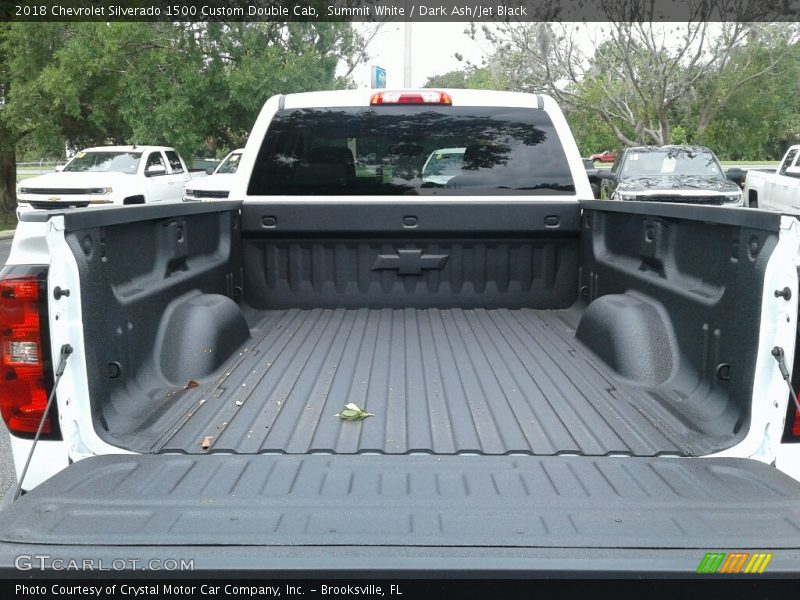 Summit White / Dark Ash/Jet Black 2018 Chevrolet Silverado 1500 Custom Double Cab