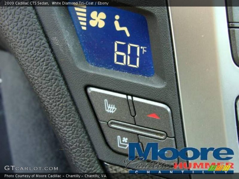White Diamond Tri-Coat / Ebony 2009 Cadillac CTS Sedan