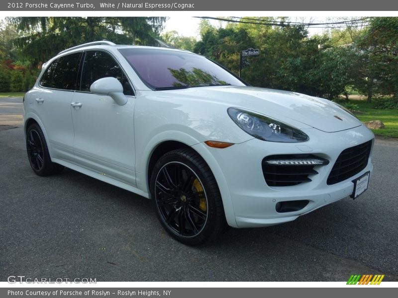 White / Natural Espresso/Cognac 2012 Porsche Cayenne Turbo