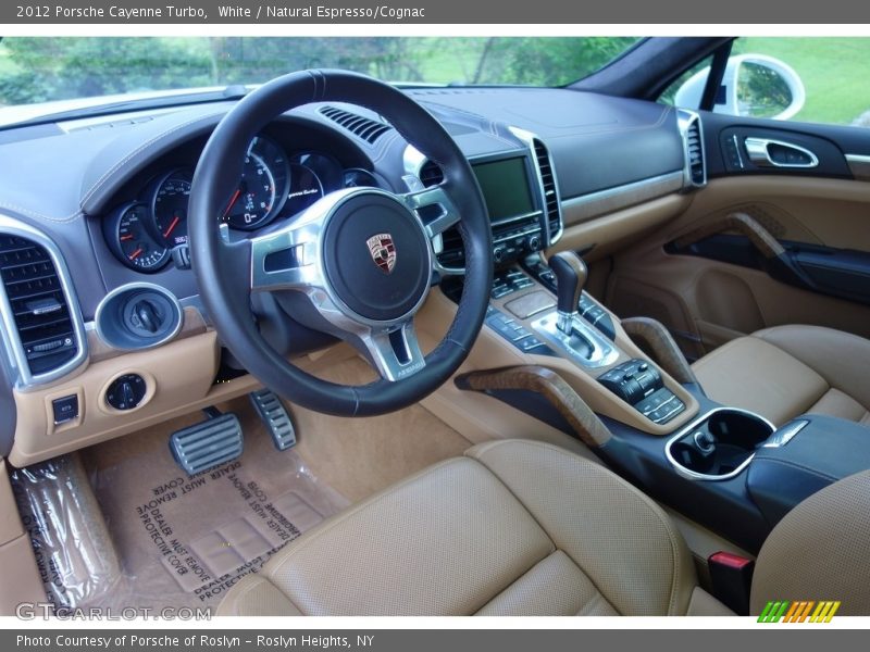 White / Natural Espresso/Cognac 2012 Porsche Cayenne Turbo