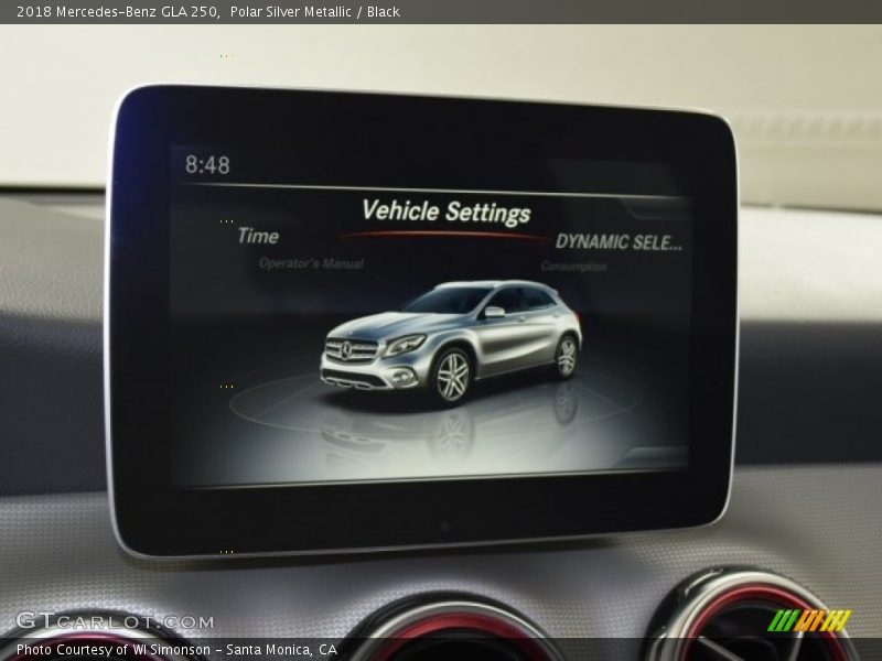 Polar Silver Metallic / Black 2018 Mercedes-Benz GLA 250