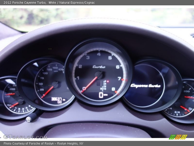 White / Natural Espresso/Cognac 2012 Porsche Cayenne Turbo