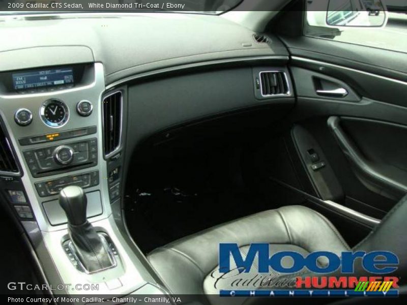 White Diamond Tri-Coat / Ebony 2009 Cadillac CTS Sedan