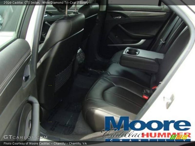 White Diamond Tri-Coat / Ebony 2009 Cadillac CTS Sedan
