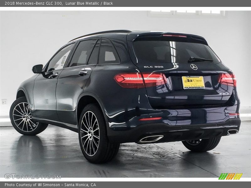 Lunar Blue Metallic / Black 2018 Mercedes-Benz GLC 300