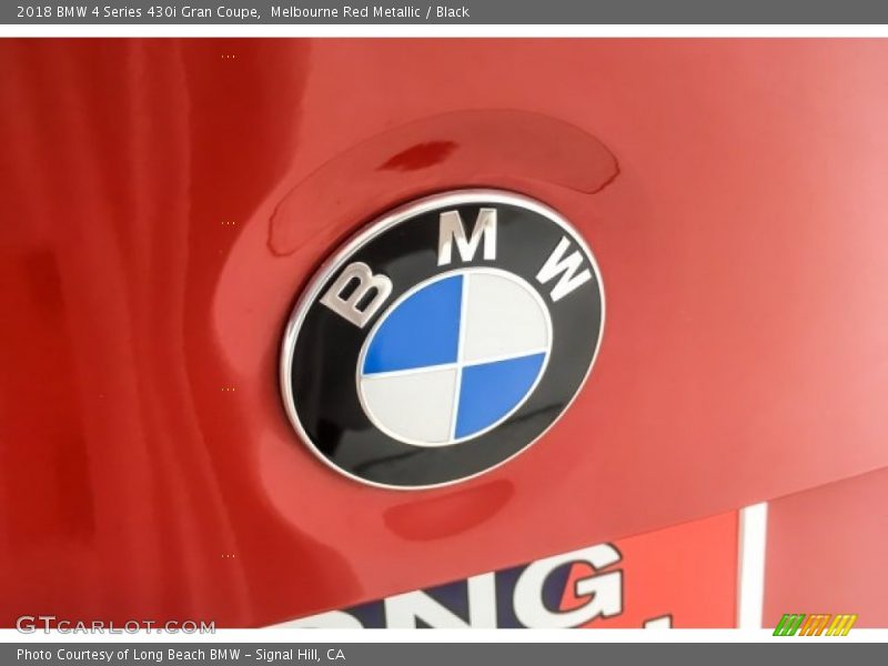 Melbourne Red Metallic / Black 2018 BMW 4 Series 430i Gran Coupe