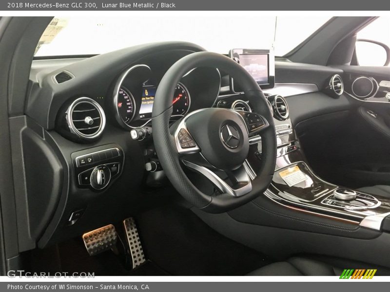 Lunar Blue Metallic / Black 2018 Mercedes-Benz GLC 300