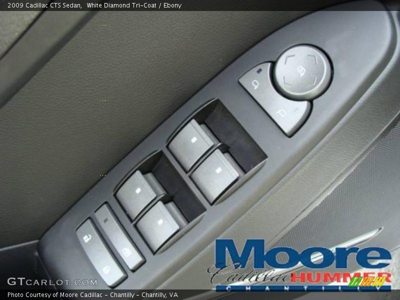 White Diamond Tri-Coat / Ebony 2009 Cadillac CTS Sedan
