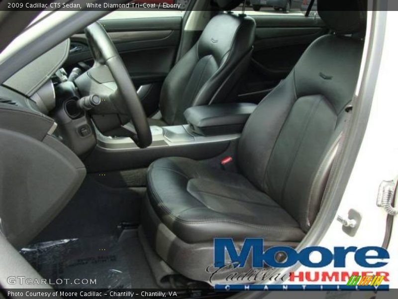 White Diamond Tri-Coat / Ebony 2009 Cadillac CTS Sedan