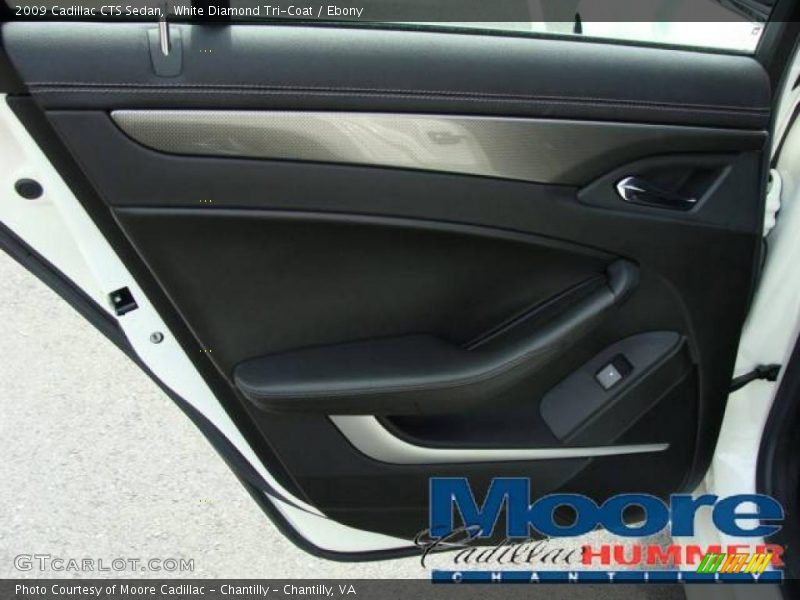 White Diamond Tri-Coat / Ebony 2009 Cadillac CTS Sedan