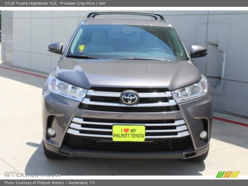 Predawn Gray Mica / Ash 2018 Toyota Highlander XLE