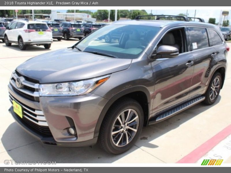 Predawn Gray Mica / Ash 2018 Toyota Highlander XLE