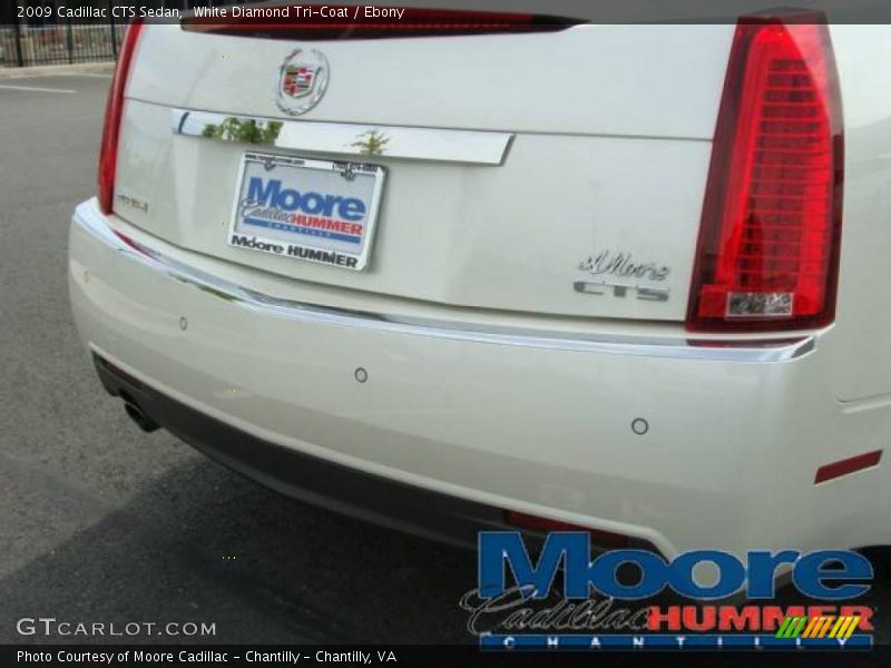 White Diamond Tri-Coat / Ebony 2009 Cadillac CTS Sedan