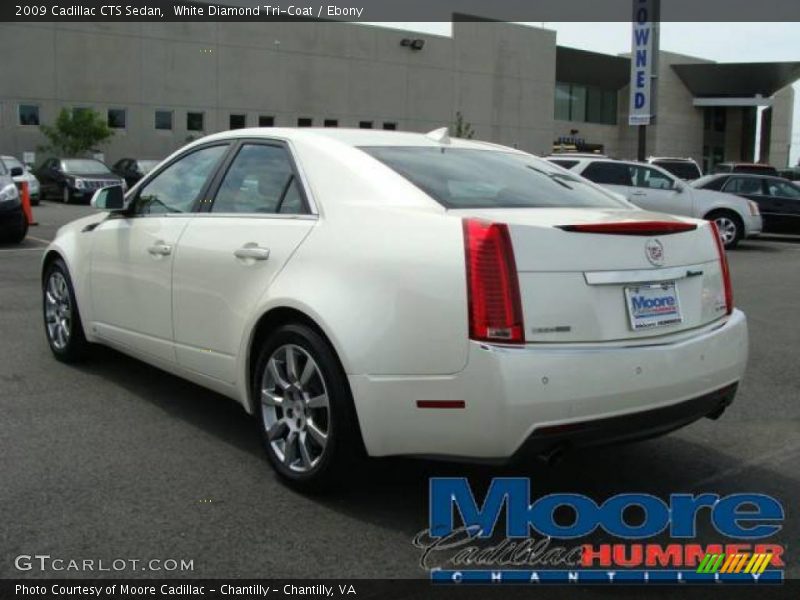 White Diamond Tri-Coat / Ebony 2009 Cadillac CTS Sedan