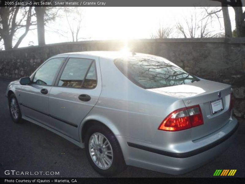 Silver Metallic / Granite Gray 2005 Saab 9-5 Arc Sedan