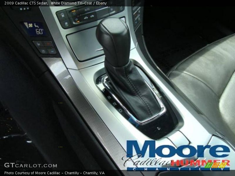 White Diamond Tri-Coat / Ebony 2009 Cadillac CTS Sedan