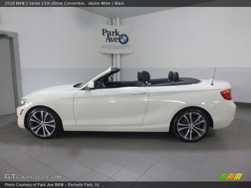 Alpine White / Black 2018 BMW 2 Series 230i xDrive Convertible