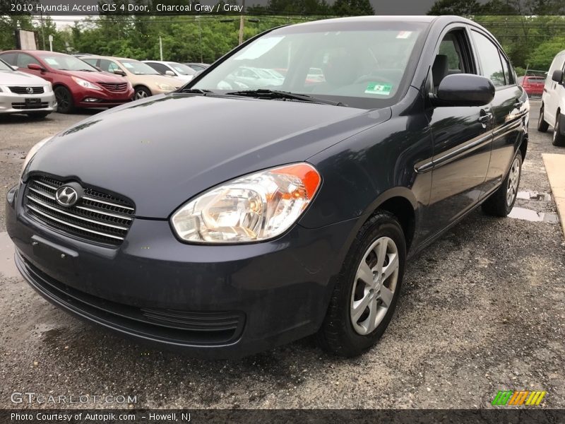 Charcoal Gray / Gray 2010 Hyundai Accent GLS 4 Door