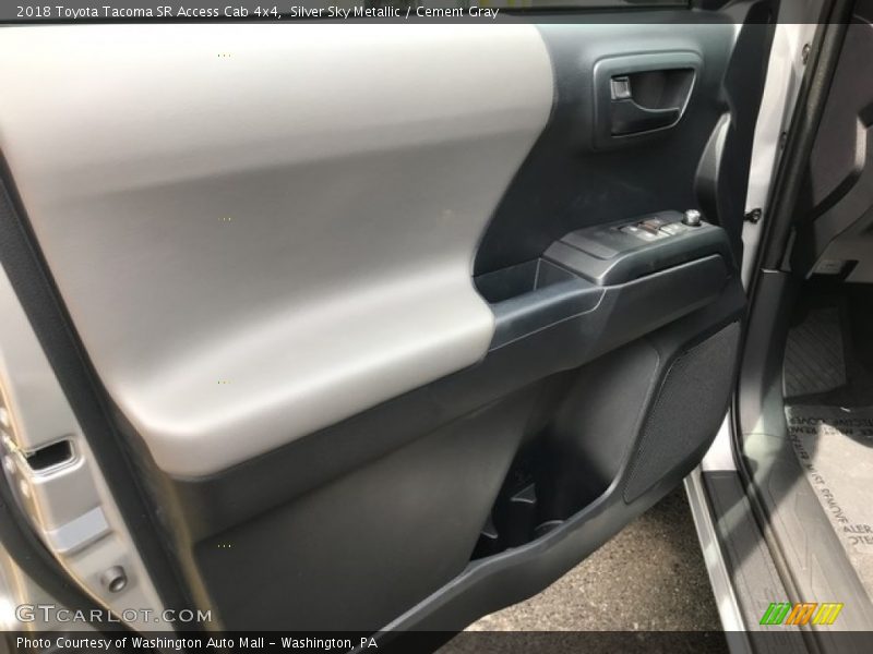 Silver Sky Metallic / Cement Gray 2018 Toyota Tacoma SR Access Cab 4x4