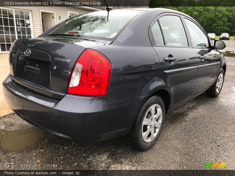 Charcoal Gray / Gray 2010 Hyundai Accent GLS 4 Door