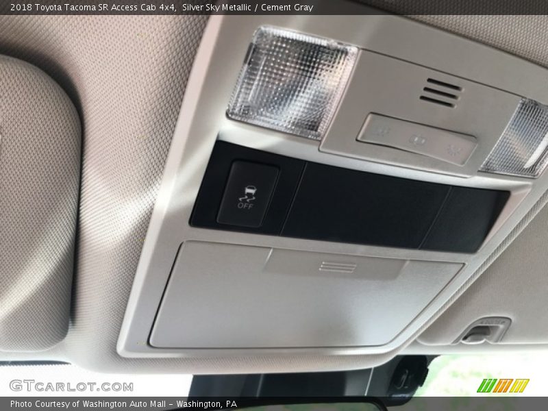 Silver Sky Metallic / Cement Gray 2018 Toyota Tacoma SR Access Cab 4x4