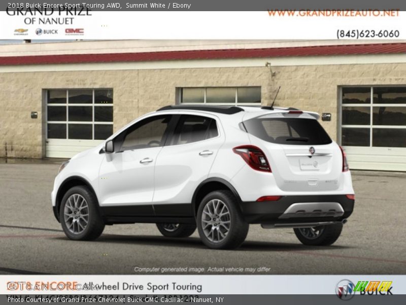 Summit White / Ebony 2018 Buick Encore Sport Touring AWD