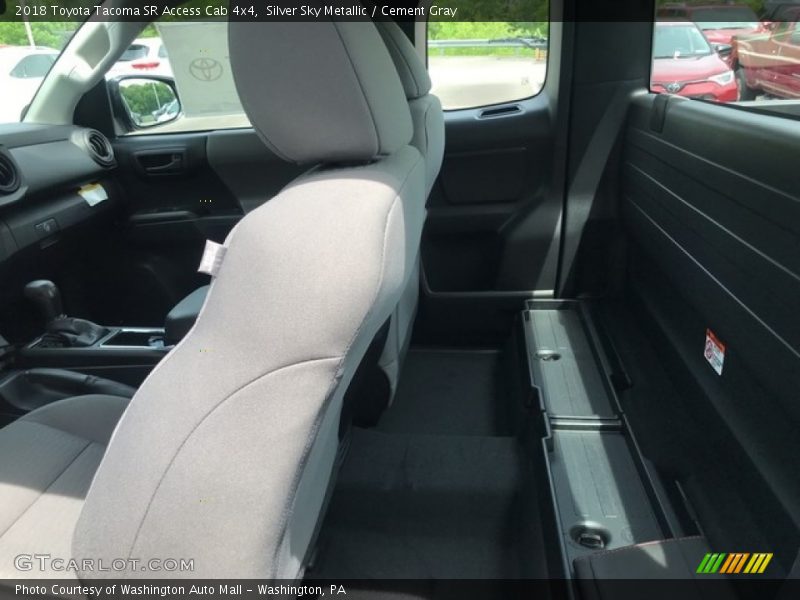 Silver Sky Metallic / Cement Gray 2018 Toyota Tacoma SR Access Cab 4x4