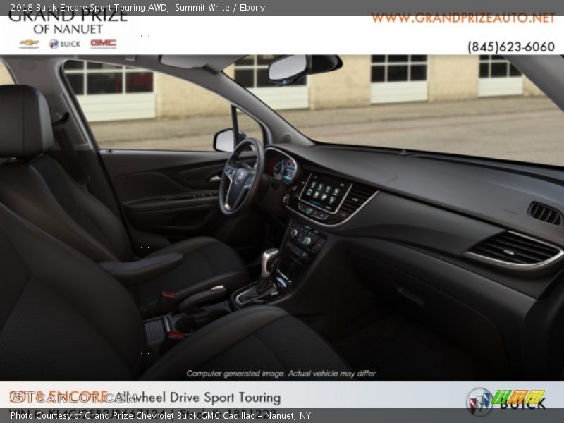 Summit White / Ebony 2018 Buick Encore Sport Touring AWD
