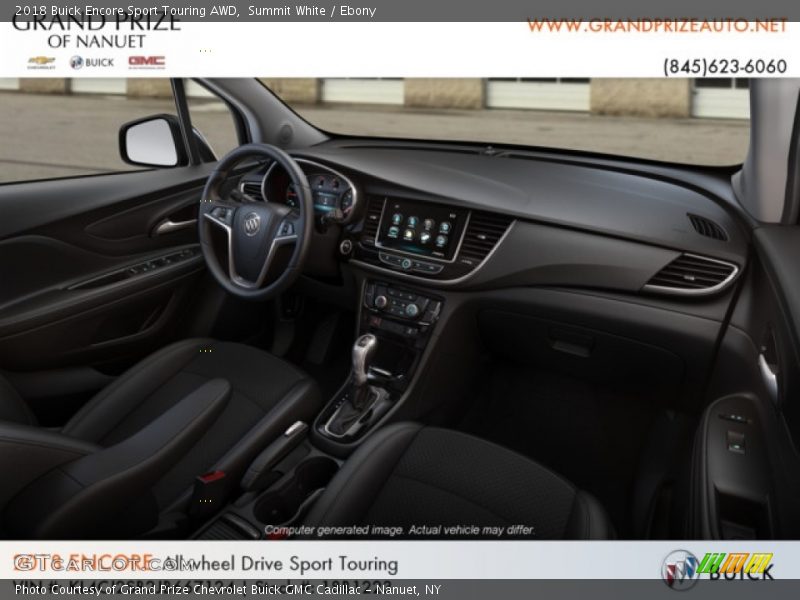 Summit White / Ebony 2018 Buick Encore Sport Touring AWD