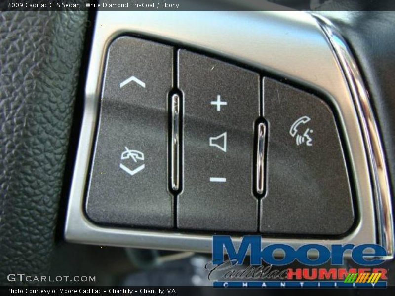 White Diamond Tri-Coat / Ebony 2009 Cadillac CTS Sedan