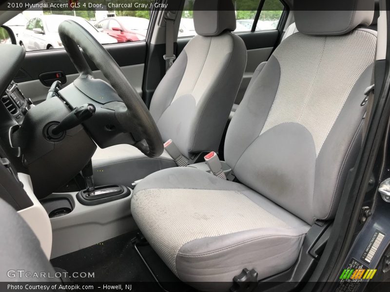 Charcoal Gray / Gray 2010 Hyundai Accent GLS 4 Door