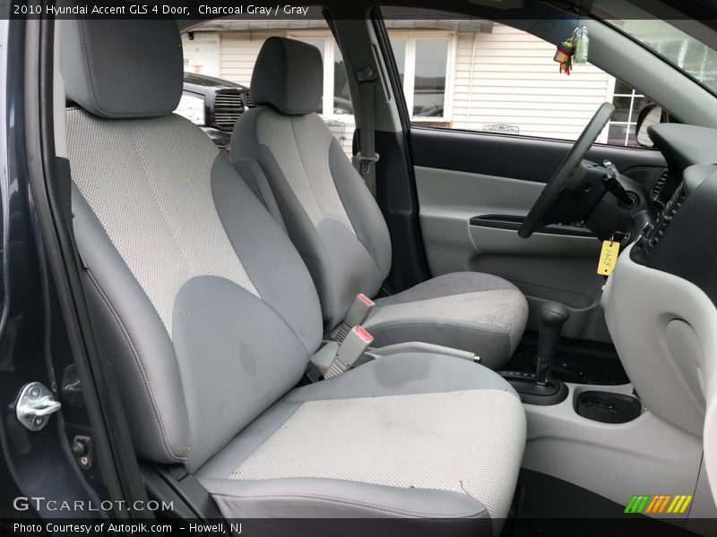 Charcoal Gray / Gray 2010 Hyundai Accent GLS 4 Door