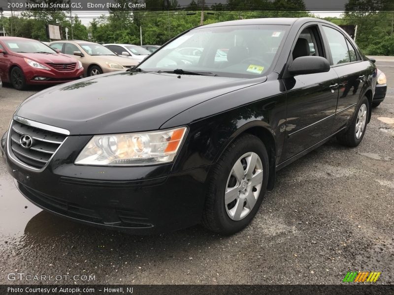 Ebony Black / Camel 2009 Hyundai Sonata GLS