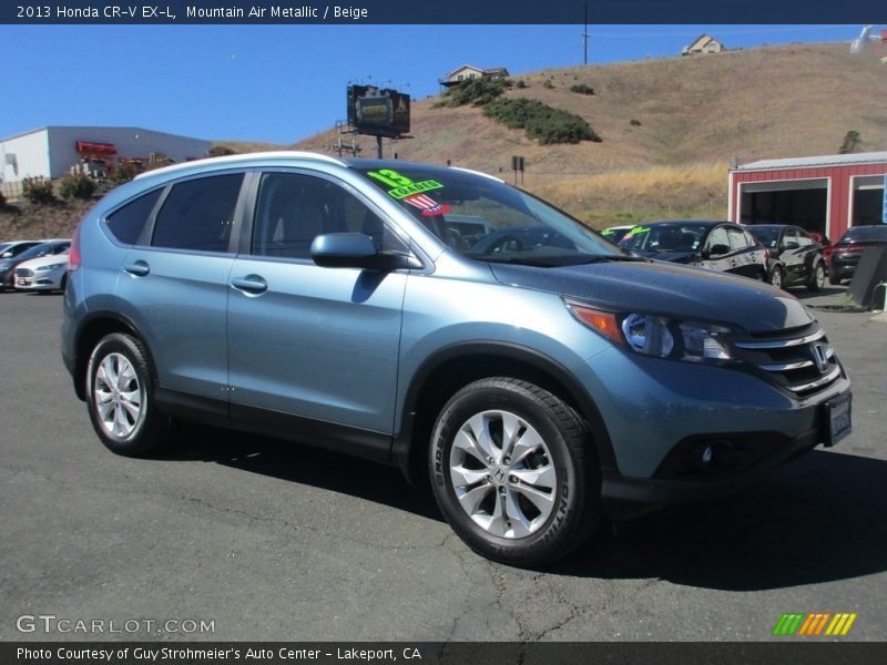 Mountain Air Metallic / Beige 2013 Honda CR-V EX-L