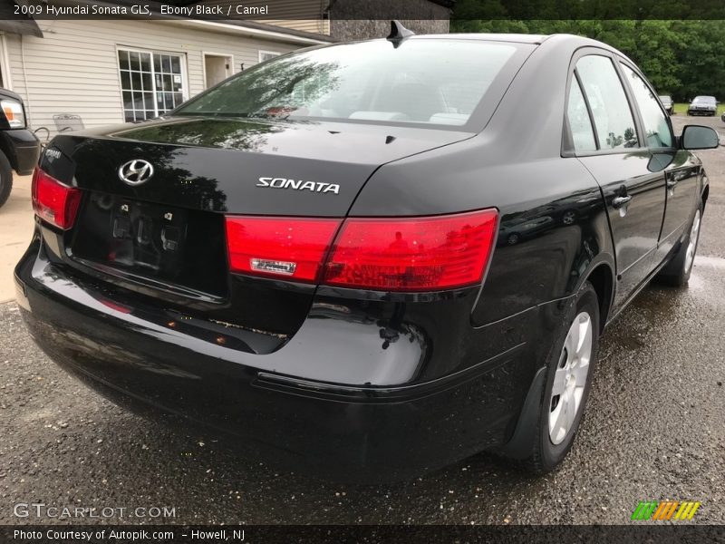 Ebony Black / Camel 2009 Hyundai Sonata GLS