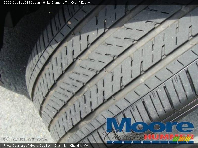 White Diamond Tri-Coat / Ebony 2009 Cadillac CTS Sedan