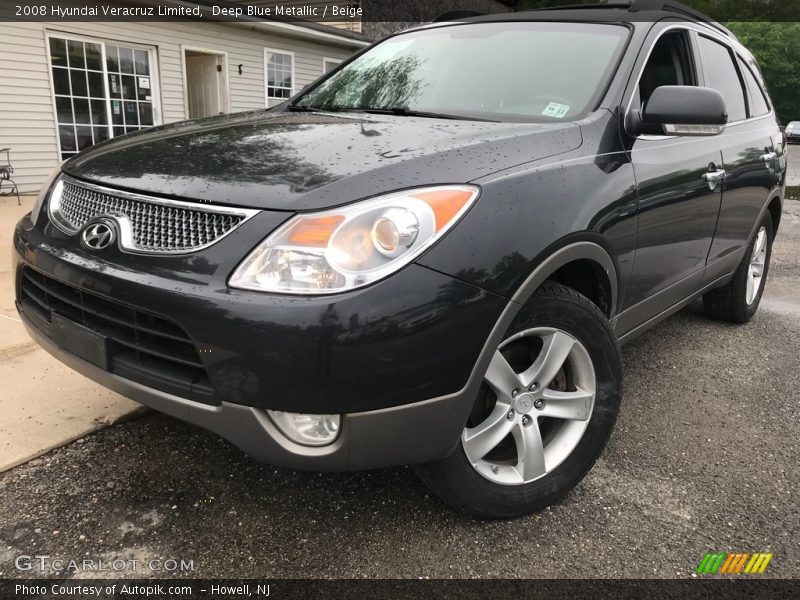 Deep Blue Metallic / Beige 2008 Hyundai Veracruz Limited