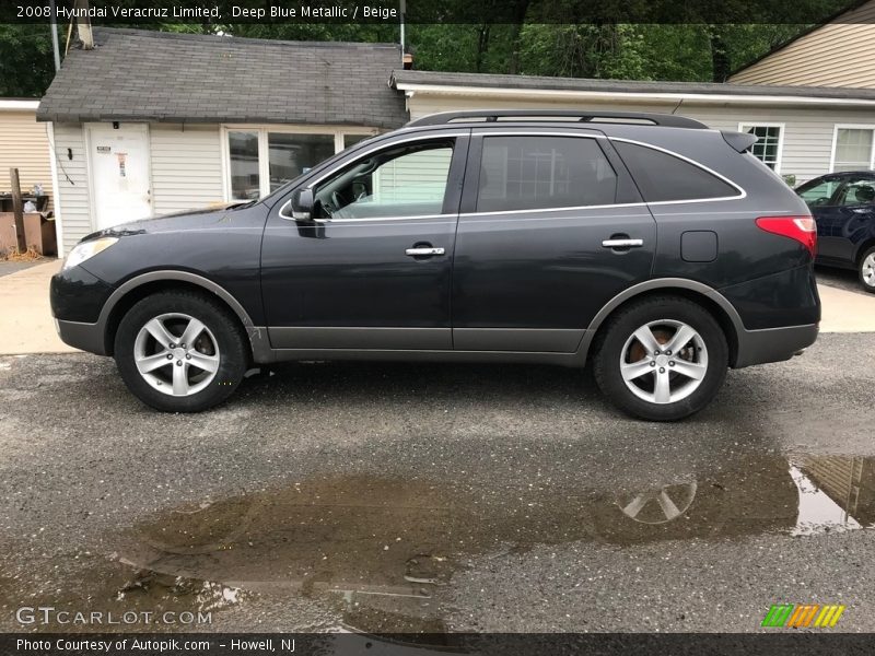 Deep Blue Metallic / Beige 2008 Hyundai Veracruz Limited