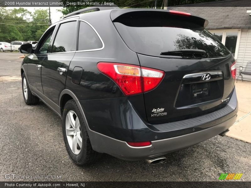 Deep Blue Metallic / Beige 2008 Hyundai Veracruz Limited