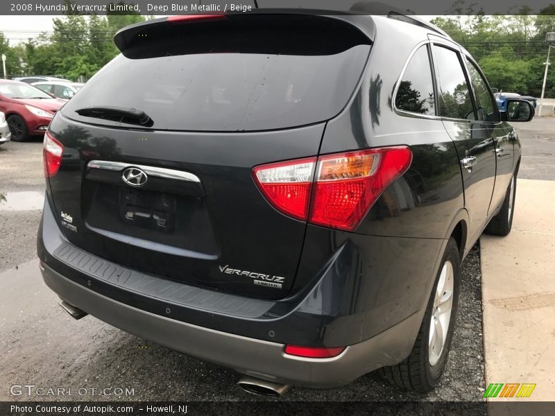 Deep Blue Metallic / Beige 2008 Hyundai Veracruz Limited
