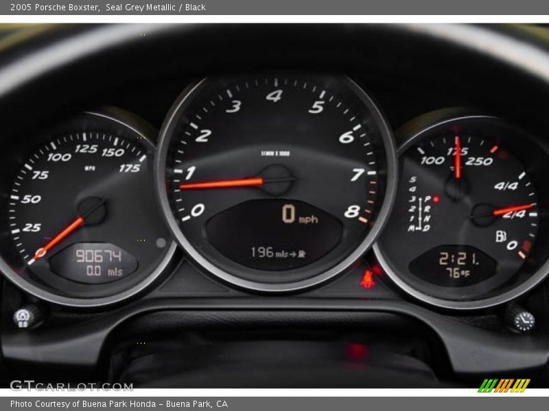 Seal Grey Metallic / Black 2005 Porsche Boxster