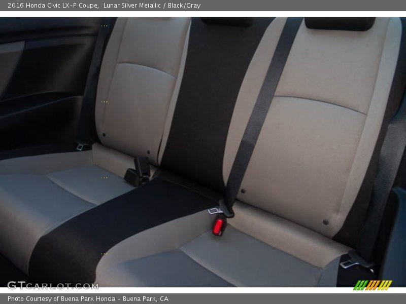 Lunar Silver Metallic / Black/Gray 2016 Honda Civic LX-P Coupe