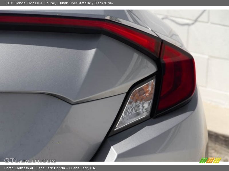 Lunar Silver Metallic / Black/Gray 2016 Honda Civic LX-P Coupe