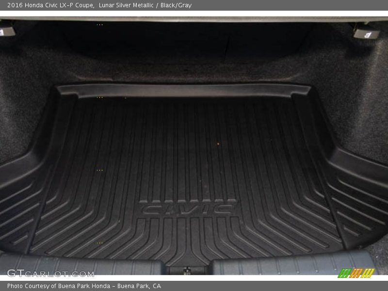 Lunar Silver Metallic / Black/Gray 2016 Honda Civic LX-P Coupe