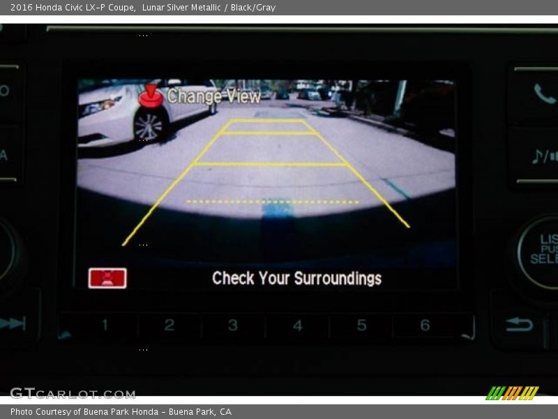 Lunar Silver Metallic / Black/Gray 2016 Honda Civic LX-P Coupe