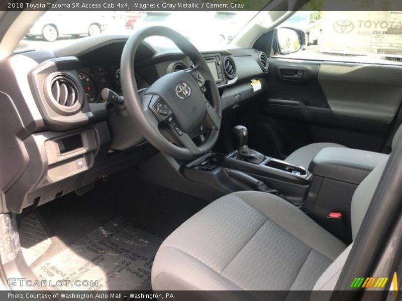  2018 Tacoma SR Access Cab 4x4 Cement Gray Interior