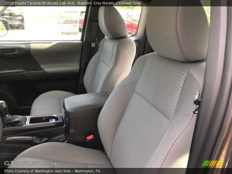 Front Seat of 2018 Tacoma SR Access Cab 4x4